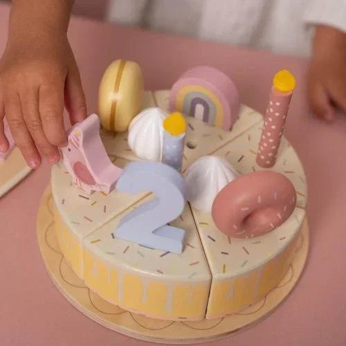 Little Dutch - Lesena rojstnodnevna torta - Pink