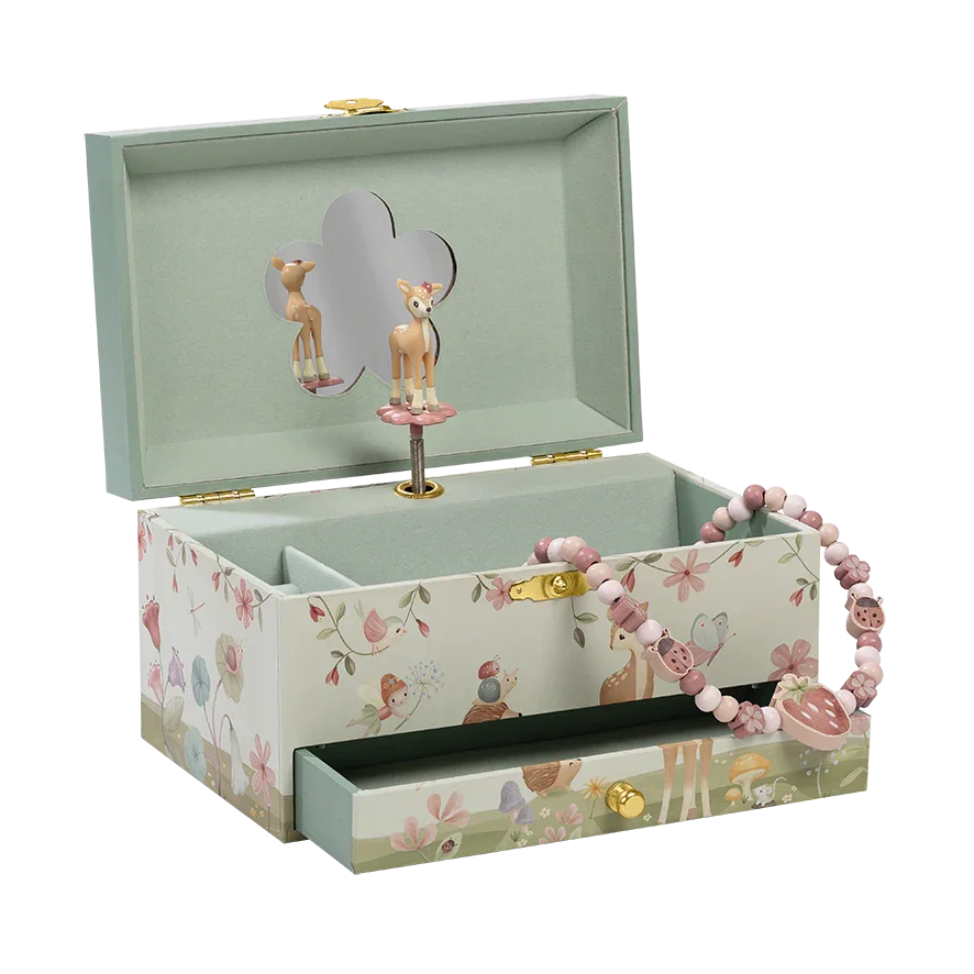 Little Dutch - Glasbena škatla za nakit - Deer Forest Friends - LD126190 Luxbaby