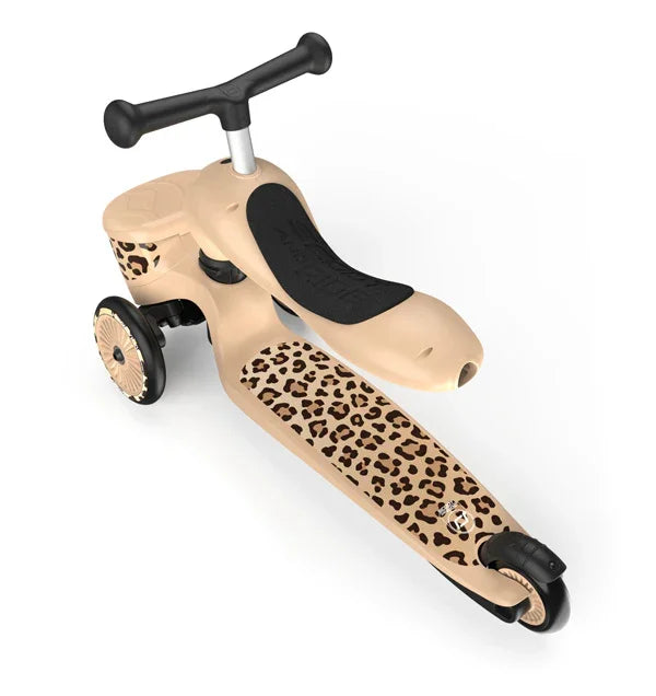 Scoot&Ride - Otroški poganjalec in skiro Highwaykick 1 Lifestyle - Leopard - SR96607 Luxbaby