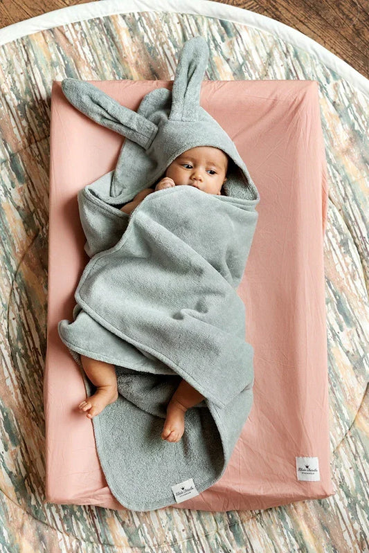 Elodie - Brisačka s kapuco - Mineral Green