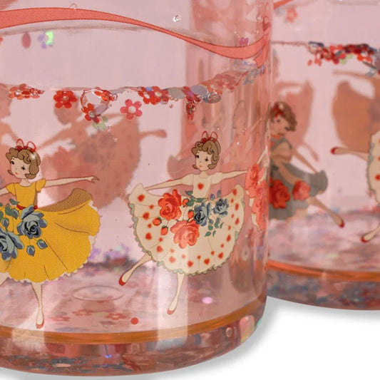 Konges Sløjd - 2-delni set kozarcev z bleščicami - Tip Toe Twinkle - KS103638TTW Luxbaby