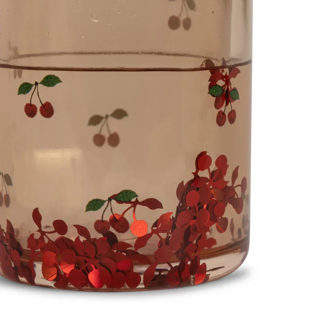 Konges Sløjd - 2-delni set kozarcev z bleščicami - Cherry