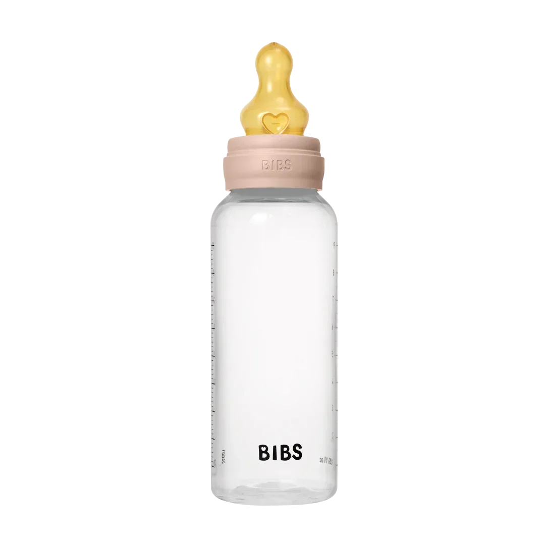 BIBS - Otroška steklenička 270 ml, lateks - Blush (srednji pretok)