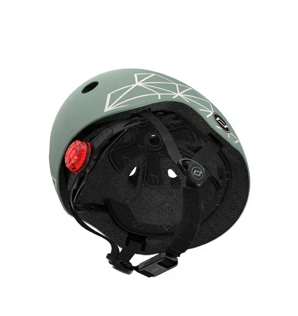 Scoot&Ride - Otroška čelada XXS/S - Green Lines