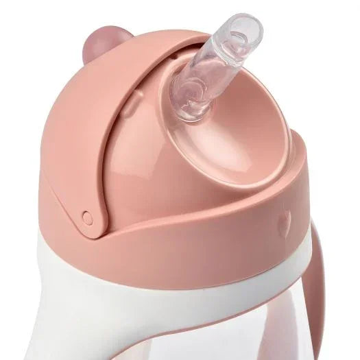 Beaba - Steklenička s slamico 300ml - Old Pink