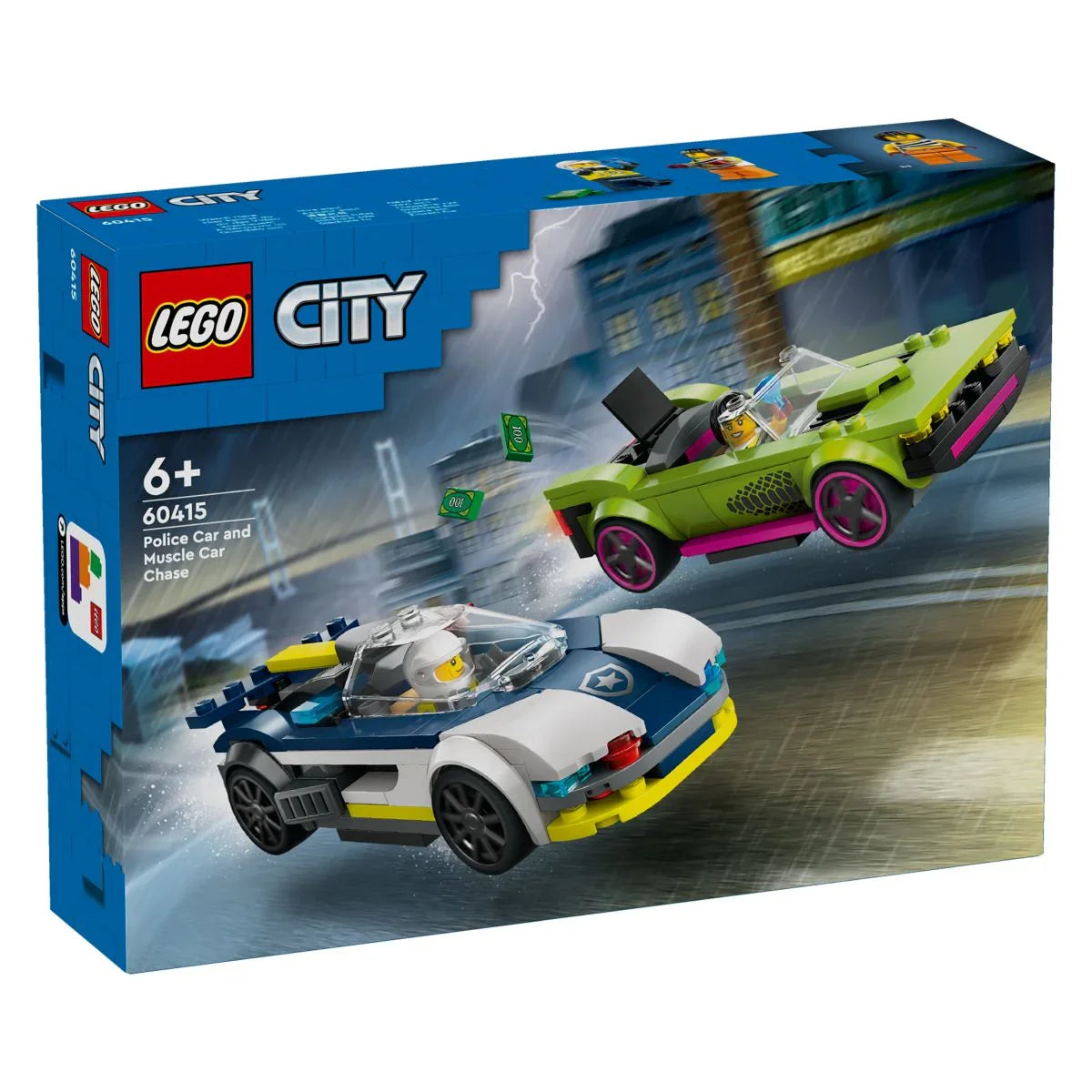 Lego City - Policijski avtomobil in avto z močnim motorjem - L1185275 Luxbaby
