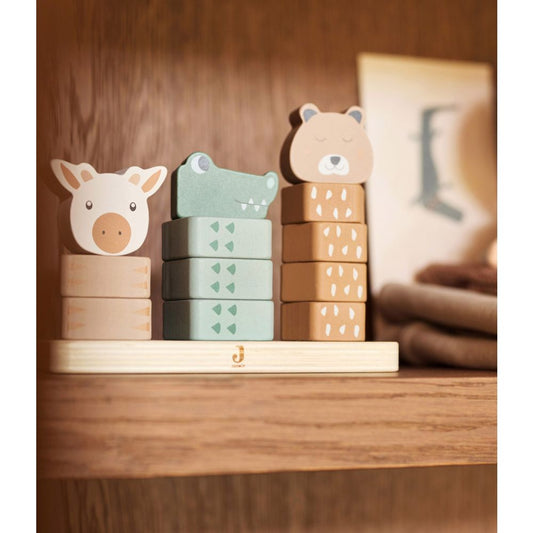 Jollein - Leseni stolp za zlaganje - Jungle Jambo