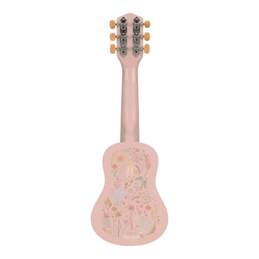 Little Dutch - Lesena kitara Safari Friends - Pink