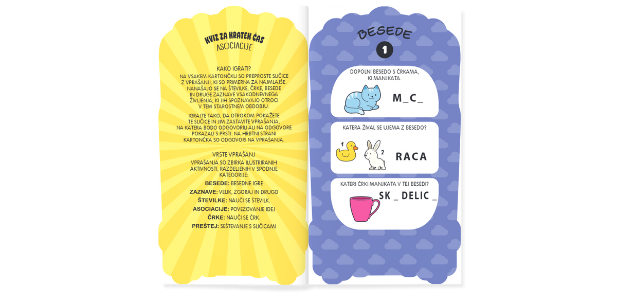 Učila - Kviz za kratek čas - Asociacije