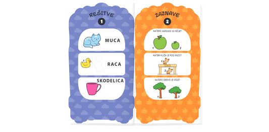 Učila - Kviz za kratek čas - Asociacije