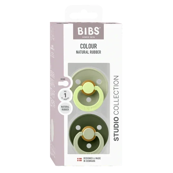 BIBS Studio - Okrogla duda Colour Fusion, lateks - Sage/Hunter Green