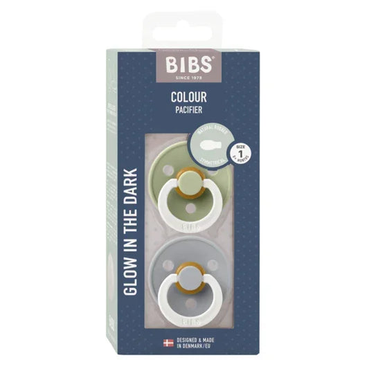 BIBS - Simetrična duda Colour nočna, lateks - Sage/Cloud Glow