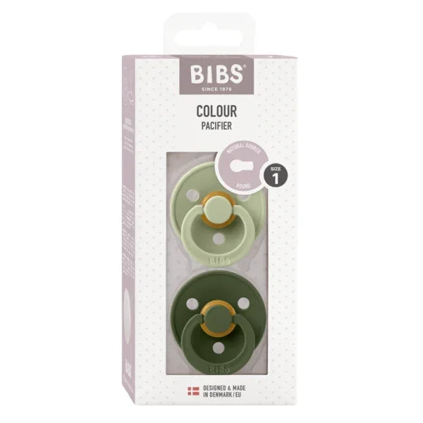 BIBS - Okrogla duda Colour, lateks - Hunter Green/Sage