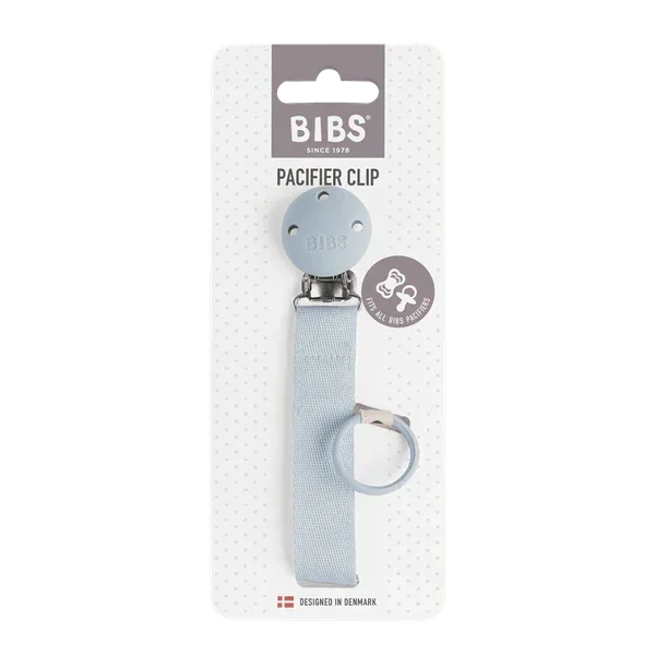 BIBS - Ribbon priponka za dudo - Dusty Blue