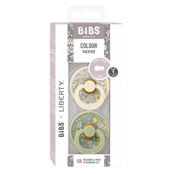 BIBS x Liberty - Okrogla duda Colour, lateks - Eloise Sage Mix