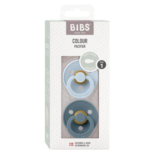 BIBS - Simetrična duda Colour, lateks - Baby Blue/Petrol - 2121418 Luxbaby