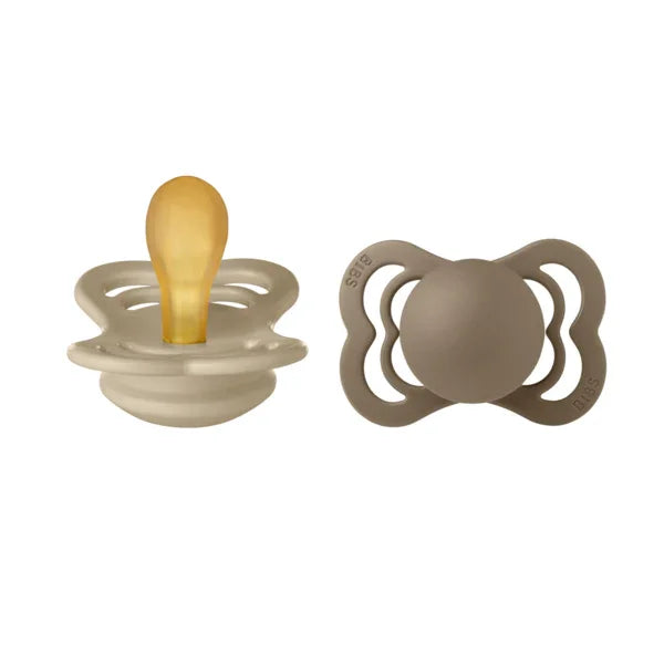 BIBS - Simetrična duda Supreme, lateks - Vanilla/Dark Oak - 170336 Luxbaby