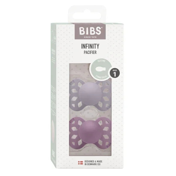 BIBS - Simetrična duda Infinity, silikon - Fossil Grey/Mauve