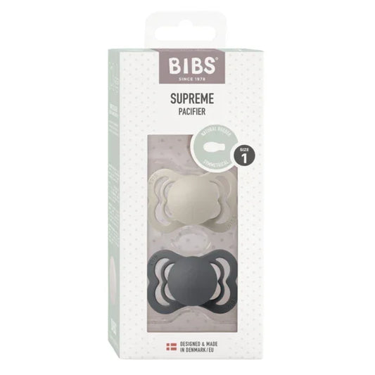 BIBS - Simetrična duda Supreme, lateks - Sand/Iron