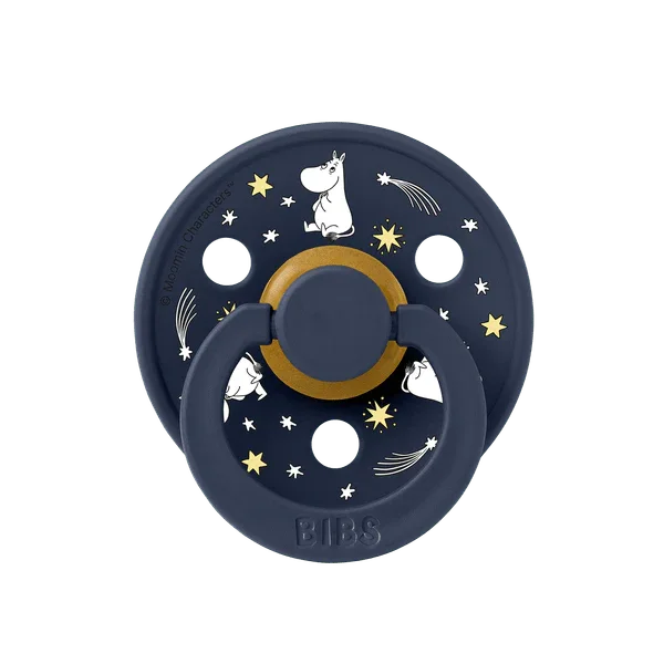 BIBS x Moomin - Okrogla duda Colour, lateks - Good Night - 11029101 Luxbaby