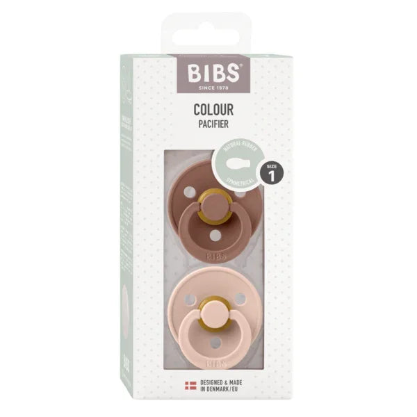 BIBS - Simetrična duda Colour, lateks - Woodchuck/Blush - 2121421 Luxbaby