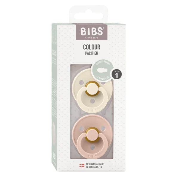 BIBS - Simetrična duda Colour, lateks - Ivory/Blush - 2121417 Luxbaby