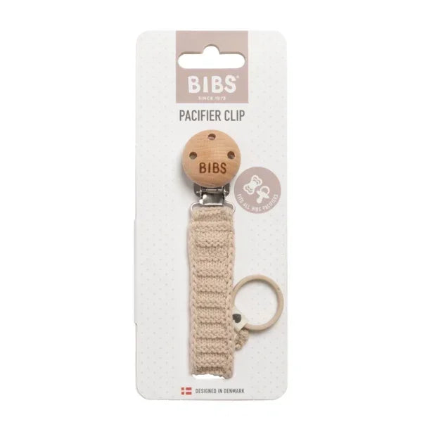 BIBS - Pletena priponka za dudo - Vanilla