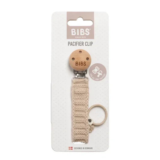 BIBS - Pletena priponka za dudo - Vanilla