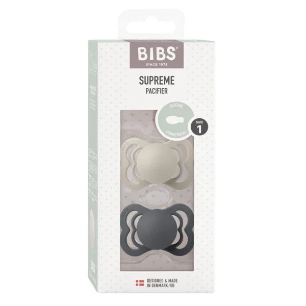 BIBS - Simetrična duda Supreme, silikon - Sand/Iron