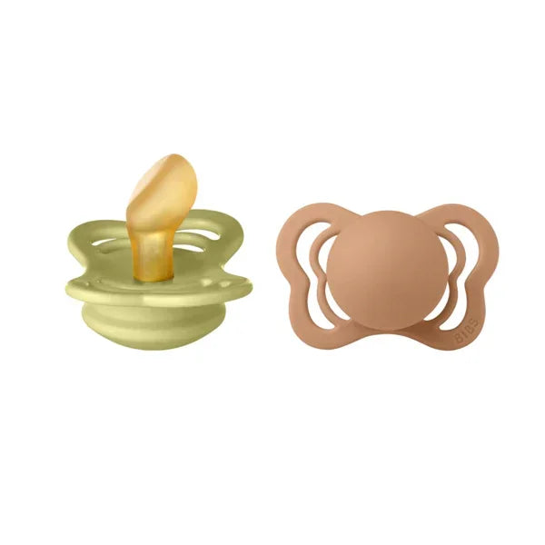 BIBS - Anatomska duda Couture, lateks - Meadow/Earth