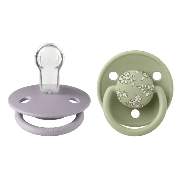 BIBS x Liberty - Okrogla duda De Lux, silikon - Capel Sage Mix (0-36m)