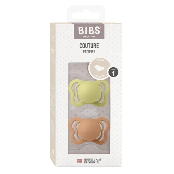 BIBS - Anatomska duda Couture, silikon - Meadow/Earth