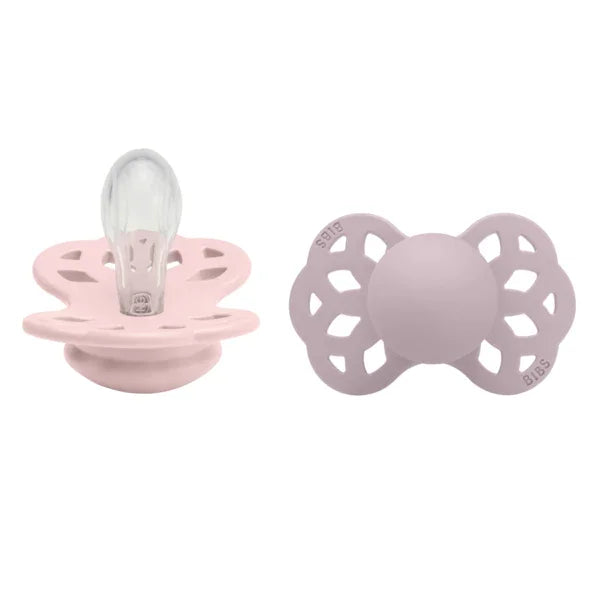 BIBS - Simetrična duda Infinity, silikon - Blossom/Dusky Lilac