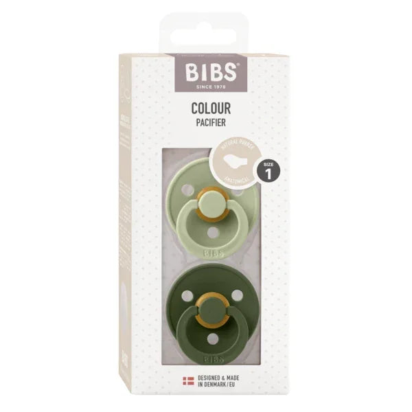 BIBS - Anatomska duda Colour, lateks - Sage/Hunter Green