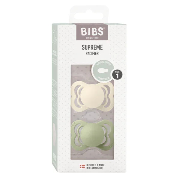 BIBS - Simetrična duda Supreme, lateks - Ivory/Sage