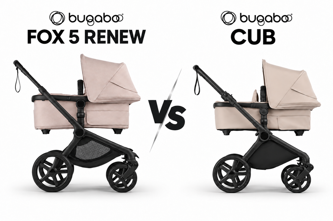 Primerjava vozičkov Bugaboo Fox 5 Renew in Bugaboo Cub: katerega izbrati?