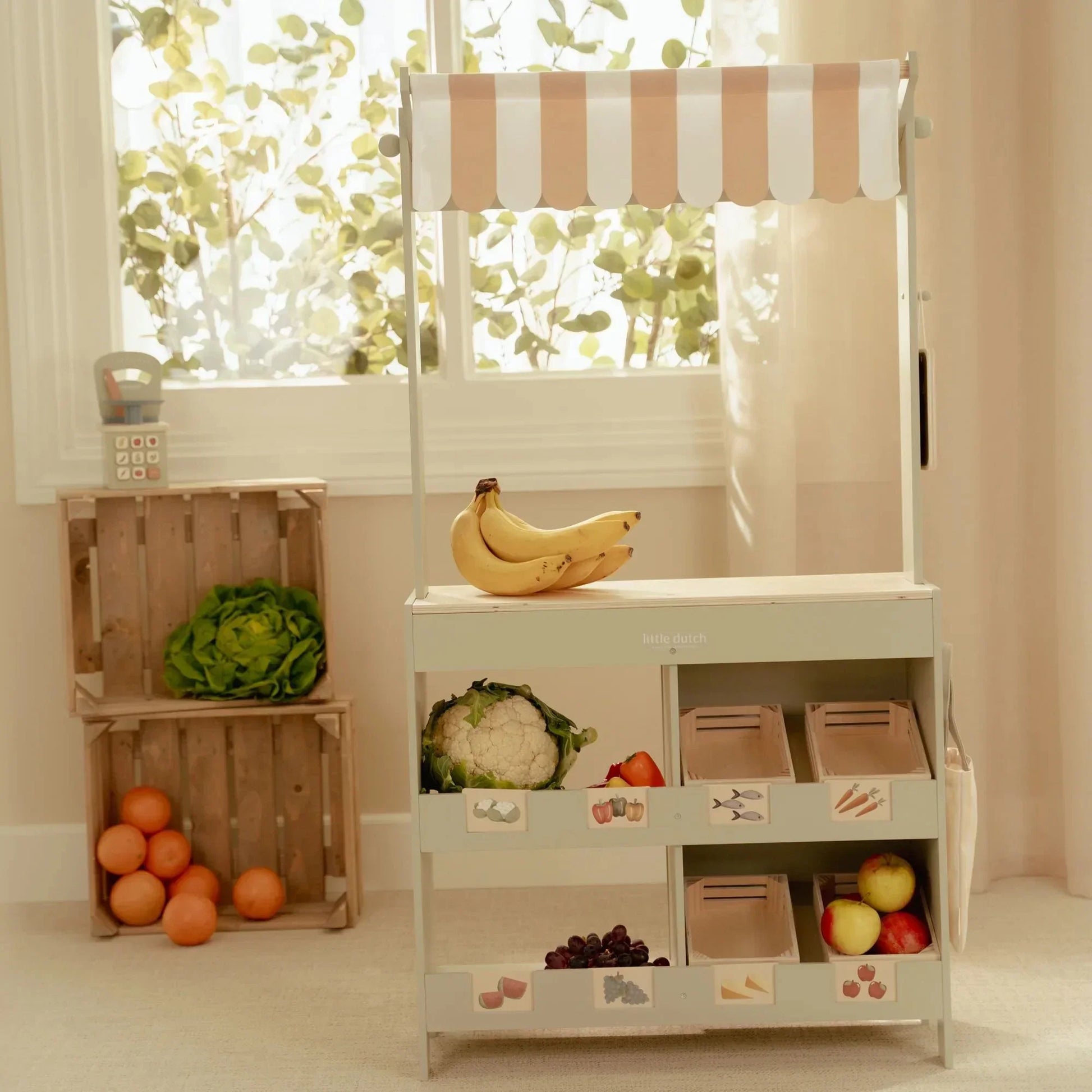 Little Dutch - Lesena tržnica ali kavarna (2v1) - LD2506 Luxbaby