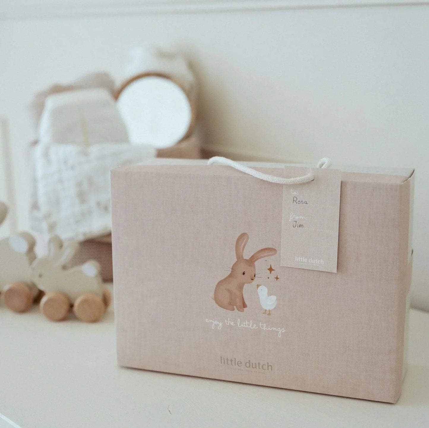 Little Dutch - Darilni paket - Komplet oblačil Beige