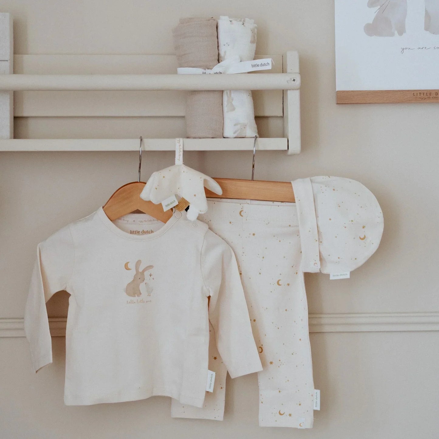 Little Dutch - Darilni paket - Komplet oblačil Beige