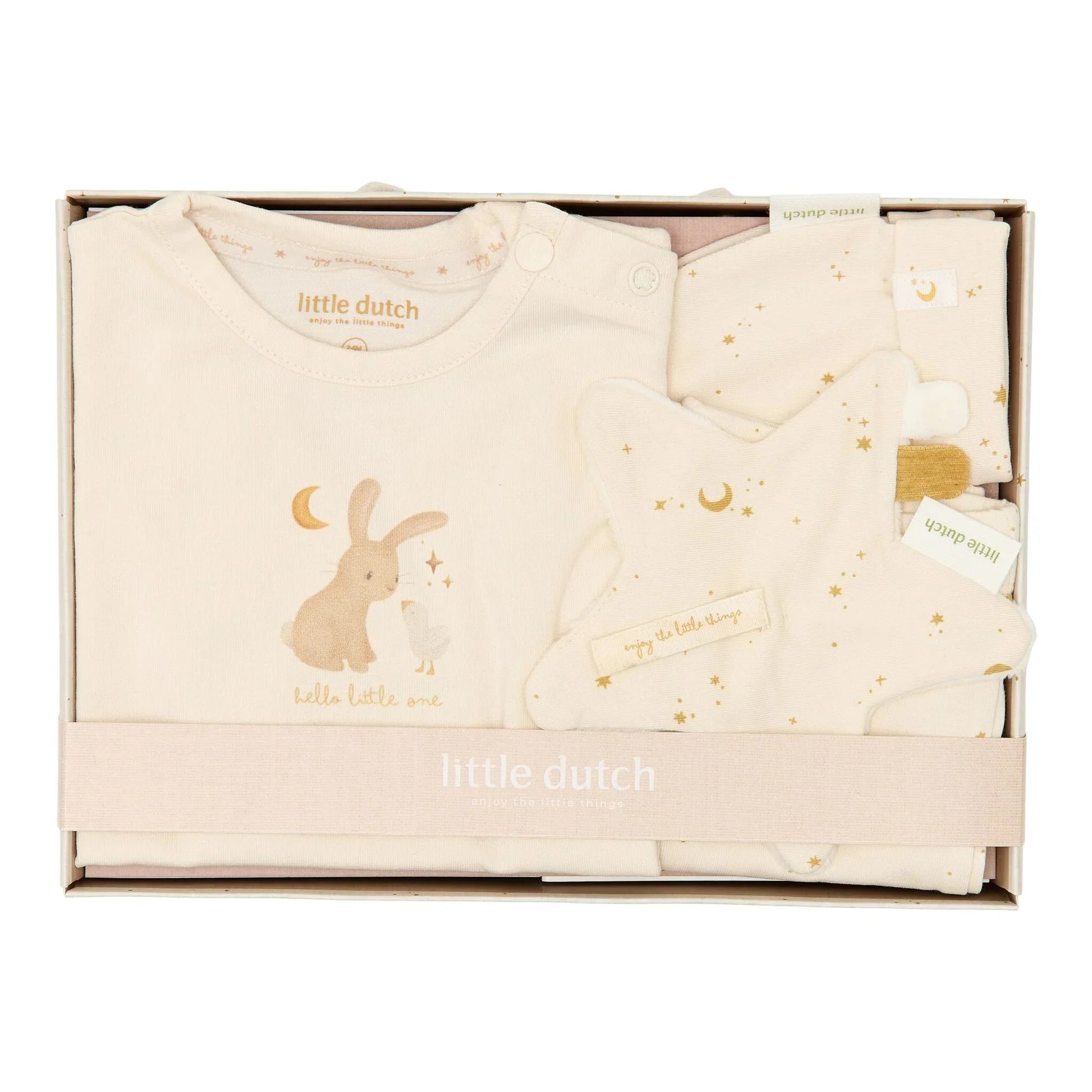 Little Dutch - Darilni paket - Komplet oblačil Beige