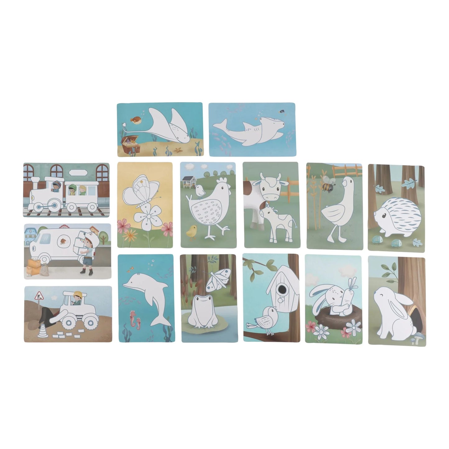 Little Dutch - Risalna tablica - Blue
