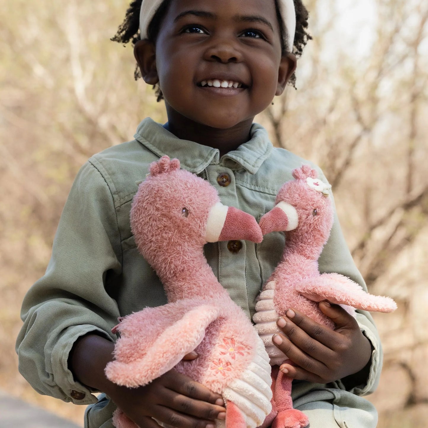 Little Dutch - Plišasta igračka - Flamingo Safari Friends (35cm)
