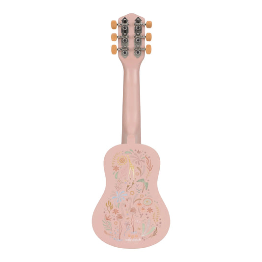 Little Dutch - Lesena kitara Safari Friends - Pink