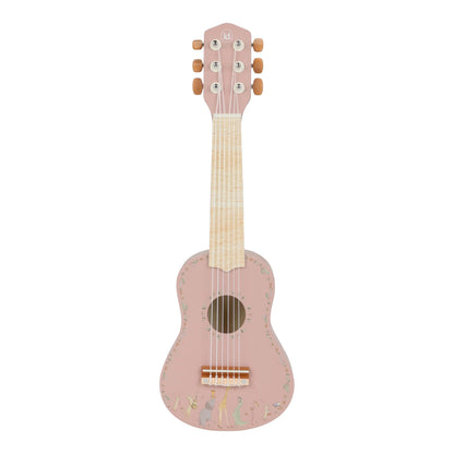 Little Dutch - Lesena kitara Safari Friends - Pink
