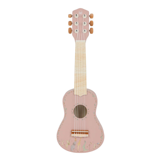 Little Dutch - Lesena kitara Safari Friends - Pink
