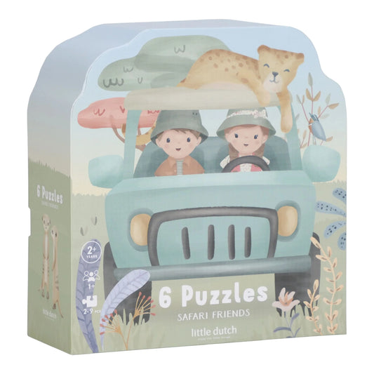 Little Dutch - Puzzle - Safari Friends 6v1