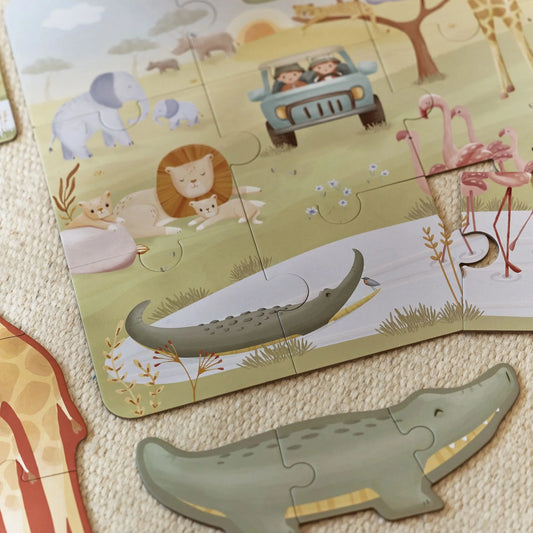 Little Dutch - Puzzle - Safari Friends 6v1