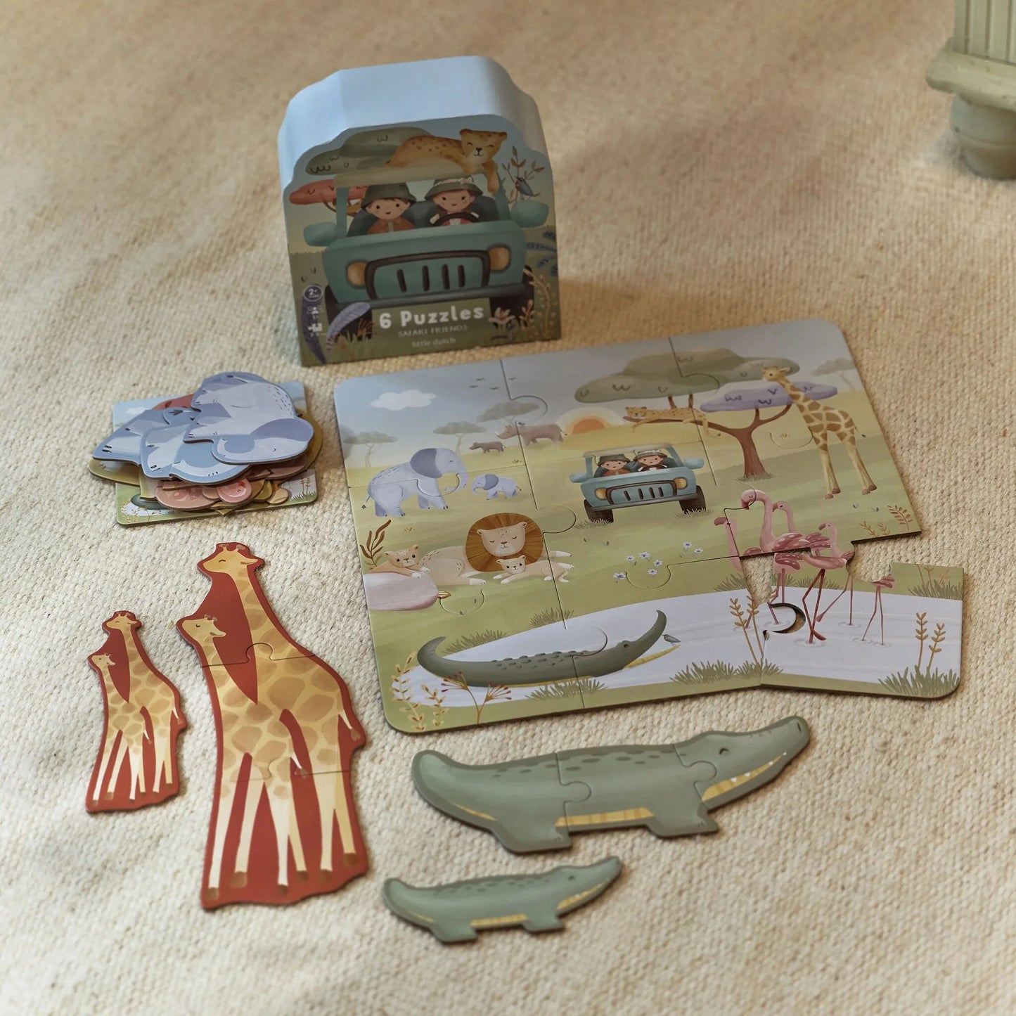 Little Dutch - Puzzle - Safari Friends 6v1