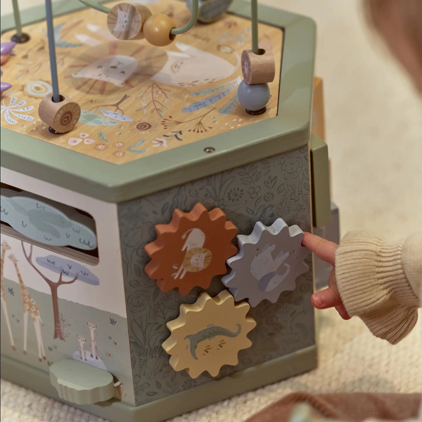 Little Dutch - Aktivnostna kocka - Safari Friends
