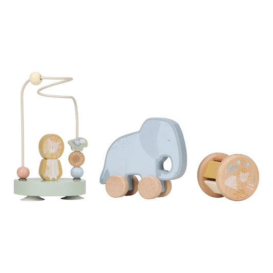 Little Dutch - Darilni paket Wood - Safari Friends